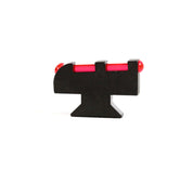 LPA Revolver Sights - Front Fiber Optic Sight Assembly (Plunger Style, Red Fiber Optics)
