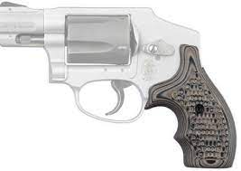S&W J Frame Round Butt Bantam Piranha Grip G10
