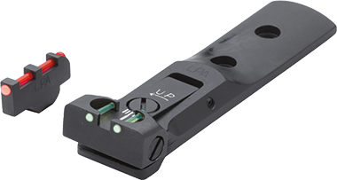 S&W - LPA Revolver Adjustable Sights (Green Fiber Optic Target Blade, Red Fiber Optic Front Sight, Pin)