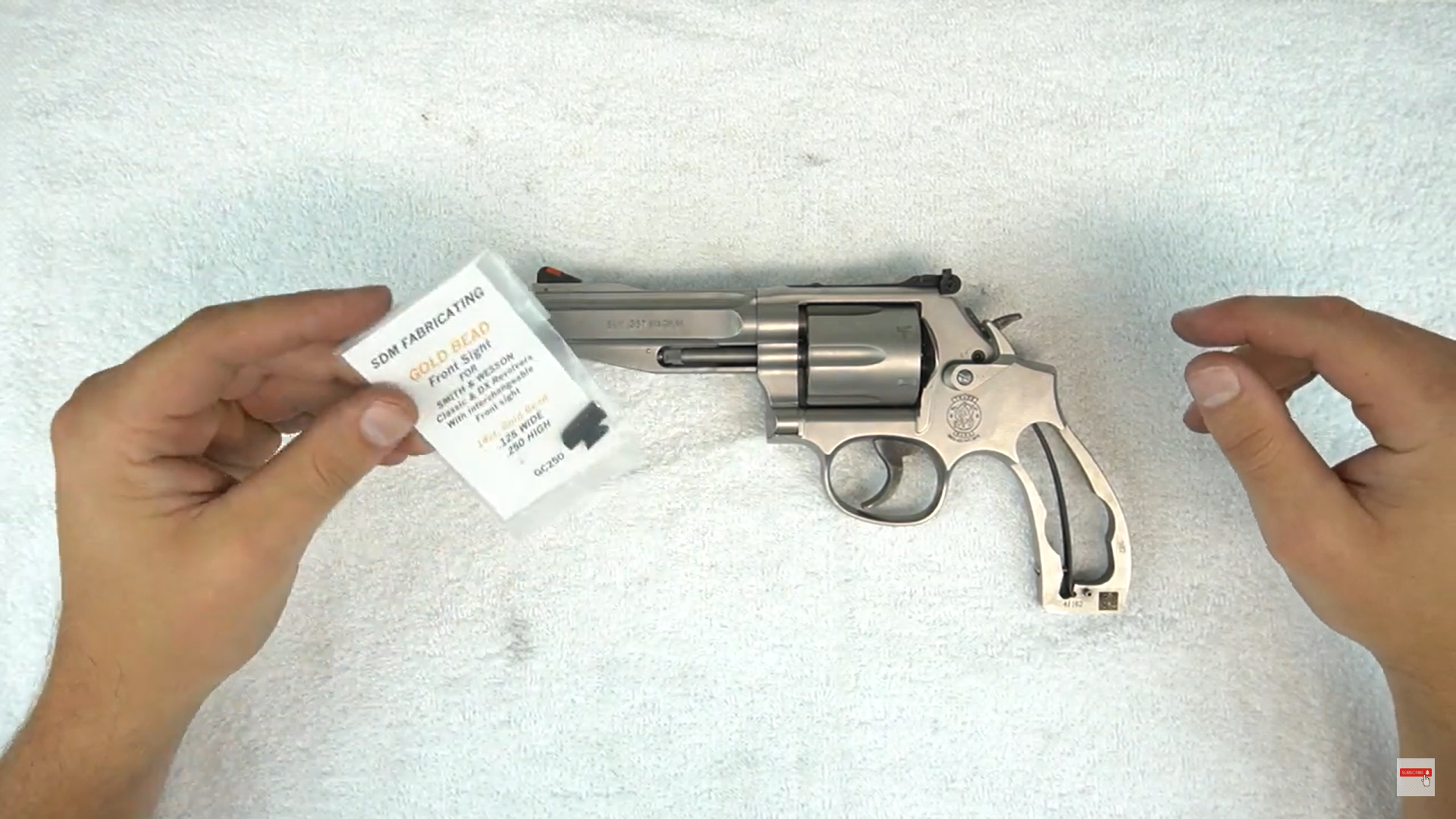 How to install an interchangeable DX front sight on a Smith & Wesson Revolver