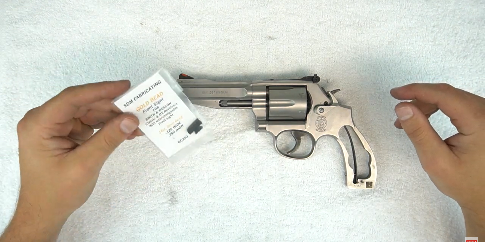 How to install an interchangeable DX front sight on a Smith & Wesson Revolver