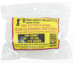2 1/4" Square Gun Cleaning Patches .38-.45 / 9MM-10MM