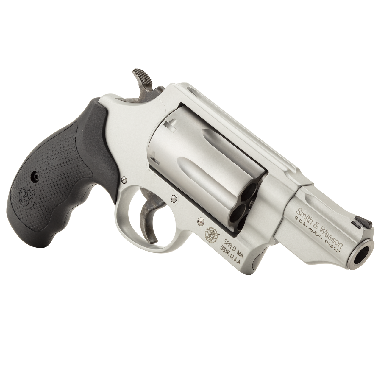 Smith & Wesson Governor 410 SHOTSHELL, 45 COLT, 45ACP Silver Revolver