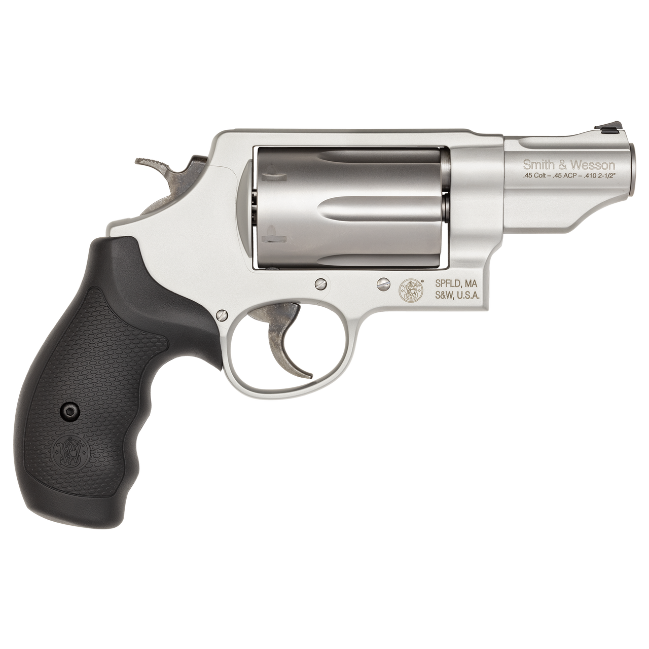 Smith & Wesson Governor 410 SHOTSHELL, 45 COLT, 45ACP Silver Revolver