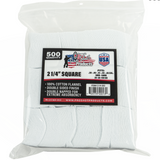2 1/4" Square Gun Cleaning Patches .38-.45 / 9MM-10MM