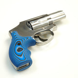 Hogue Extreme Series G10 Blue Smith Wesson J Frame Revolver Grips
