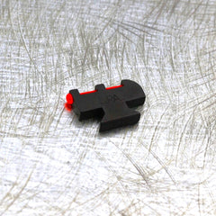 LPA Revolver Sights - Front Fiber Optic Sight Assembly (Plunger Style, Red Fiber Optics)